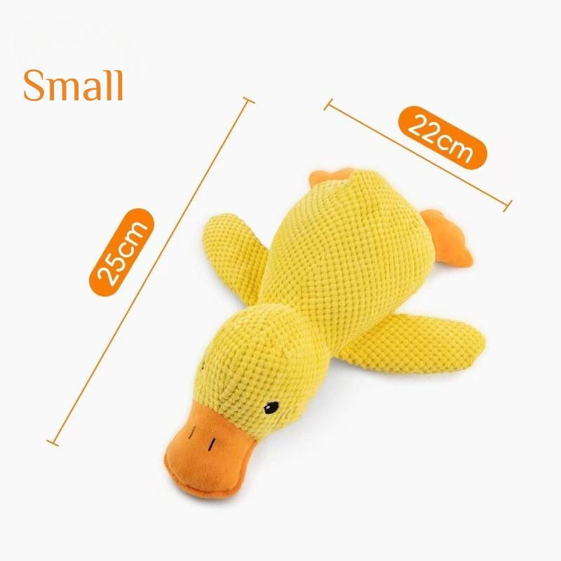 Quacking Crinkle Duck Comfort Calming Toy for Dog Separation Anxiety Proper Relief