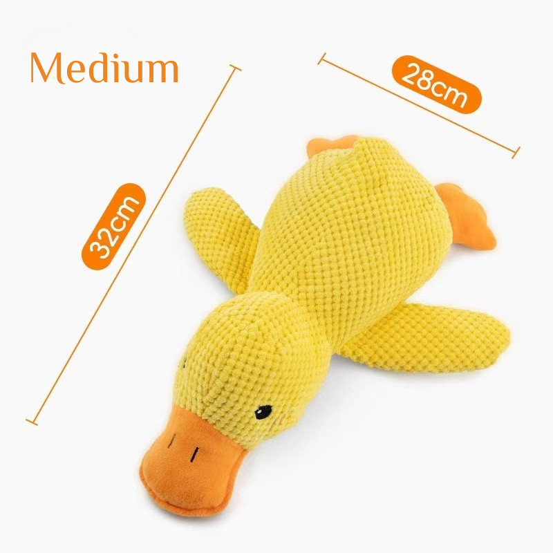 Quacking Crinkle Duck Comfort Calming Toy for Dog Separation Anxiety Proper Relief
