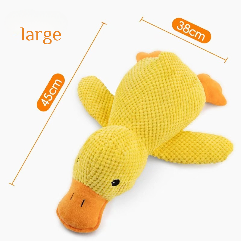 Quacking Crinkle Duck Comfort Calming Toy for Dog Separation Anxiety Proper Relief