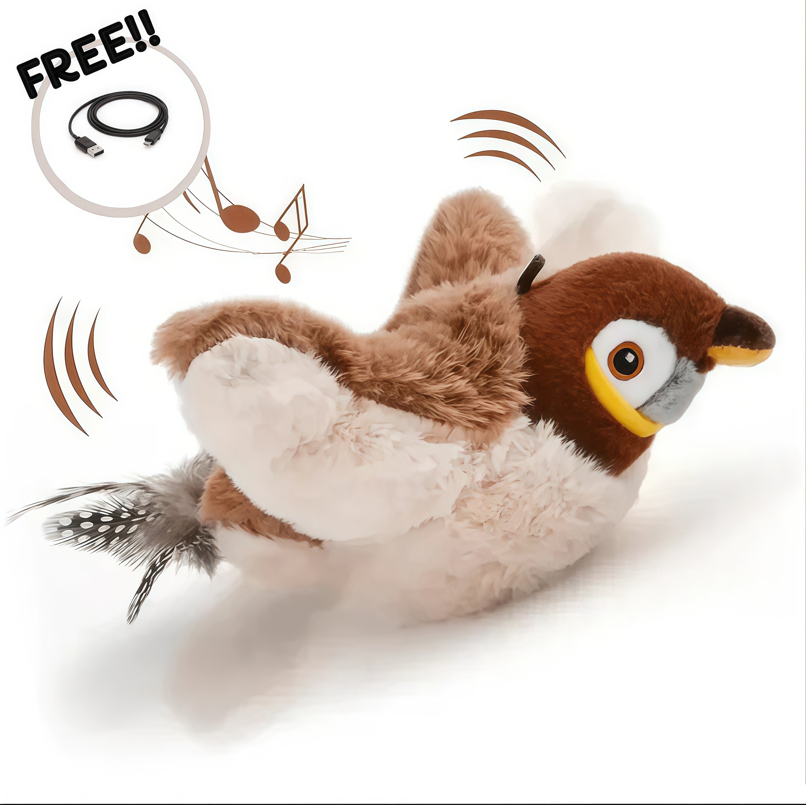 Interactive Flying Bird Cat Toy