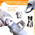 LED Light Pet Nail Clippers - 5X Magnification