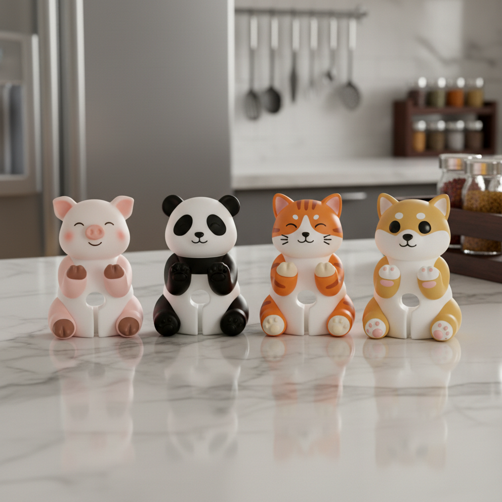 Adorable Animal Silicone Spoon Rest