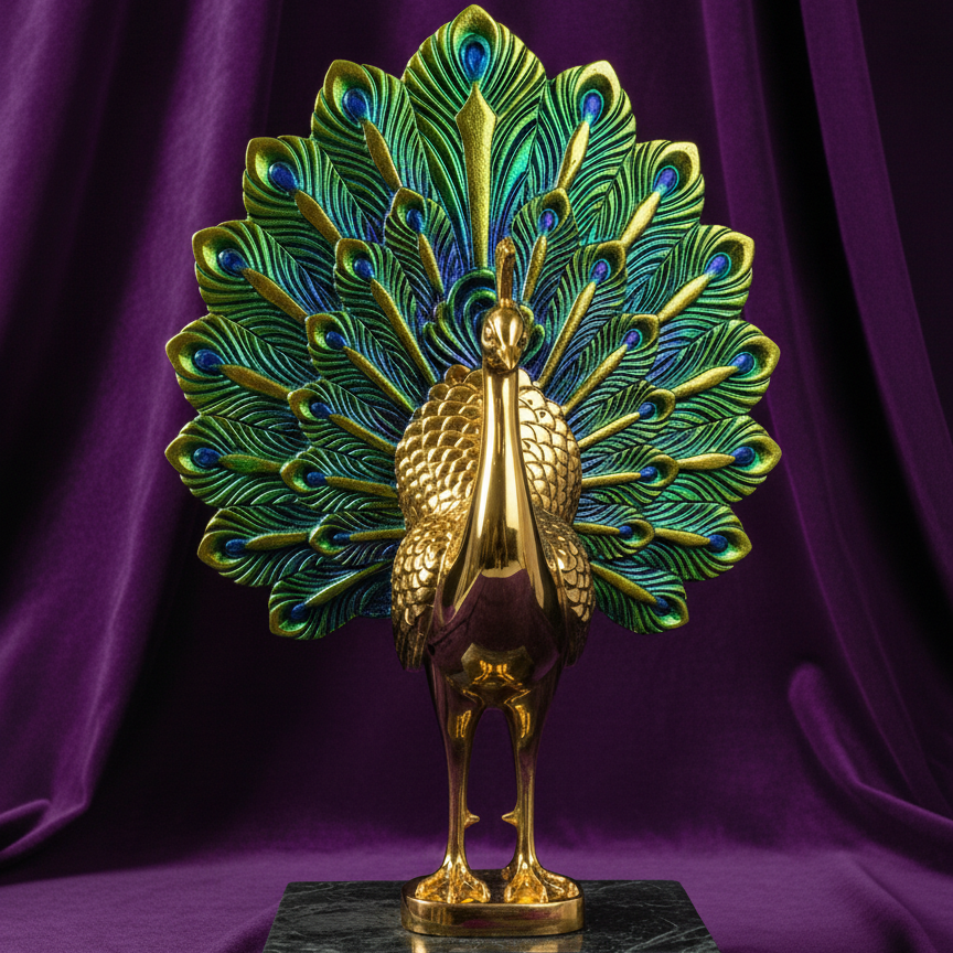 Calvira Regal Peacock Ornament