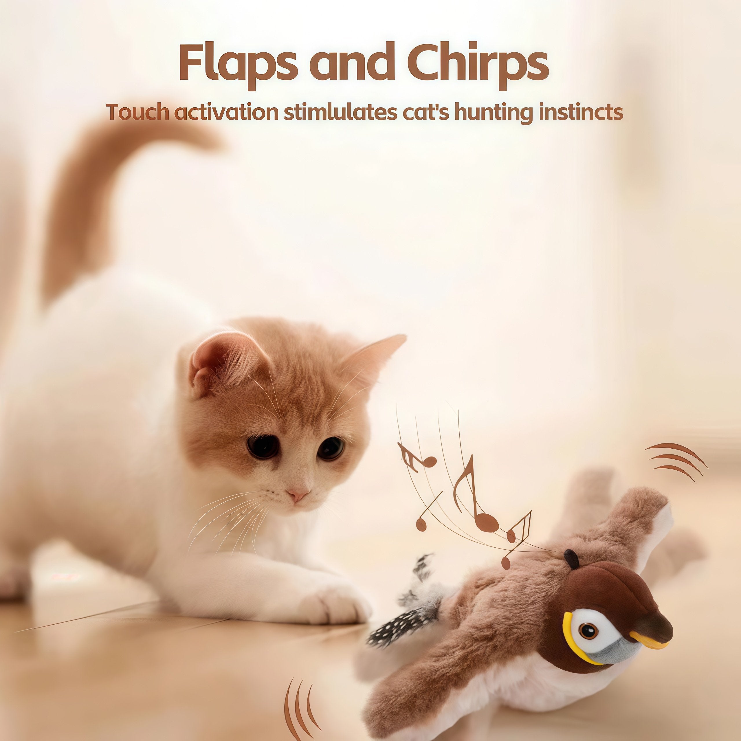 Interactive Flying Bird Cat Toy